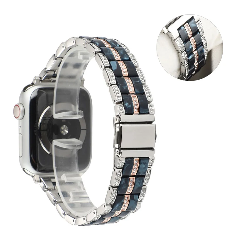 Mega chillig Universell Apple Metall und Strass armband