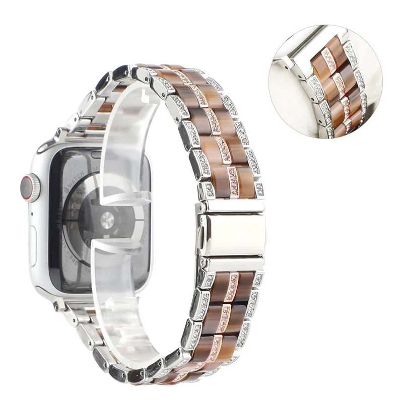 Mega chillig Universell Apple Metall und Strass armband