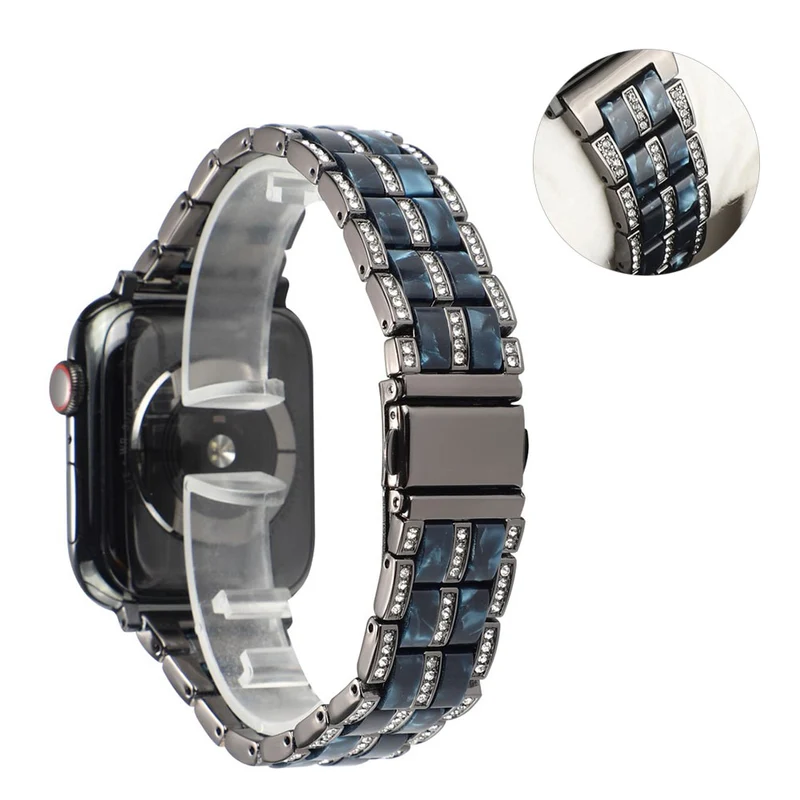 Mega chillig Universell Apple Metall und Strass armband