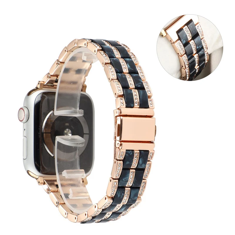 Mega chillig Universell Apple Metall und Strass armband