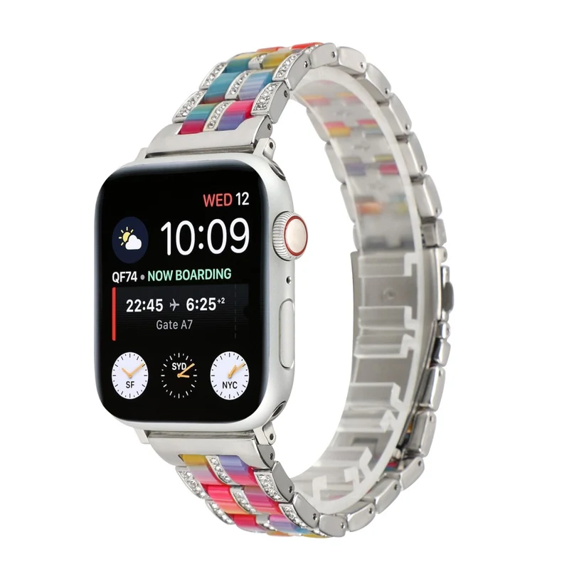 Mega chillig Universell Apple Metall und Strass armband