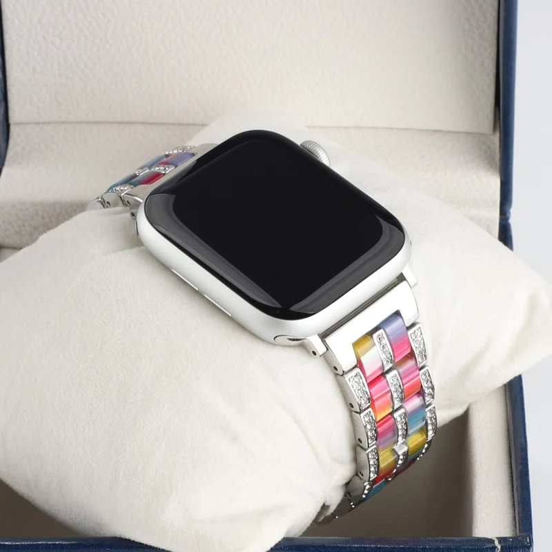 Mega chillig Universell Apple Metall und Strass armband