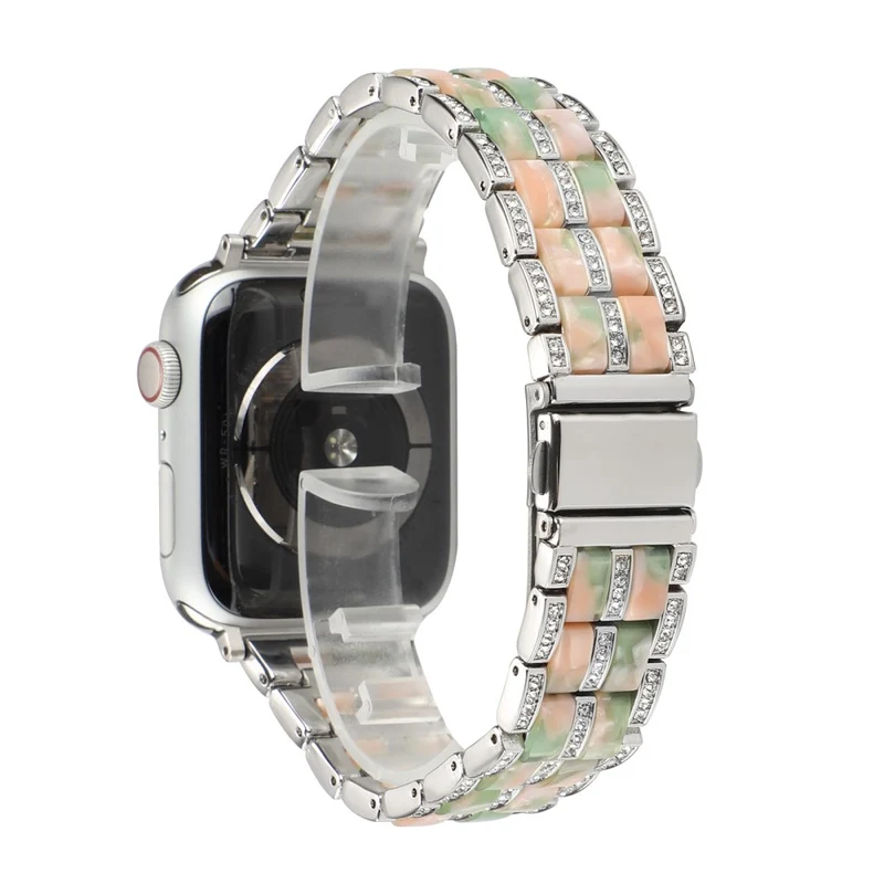 Mega chillig Universell Apple Metall und Strass armband