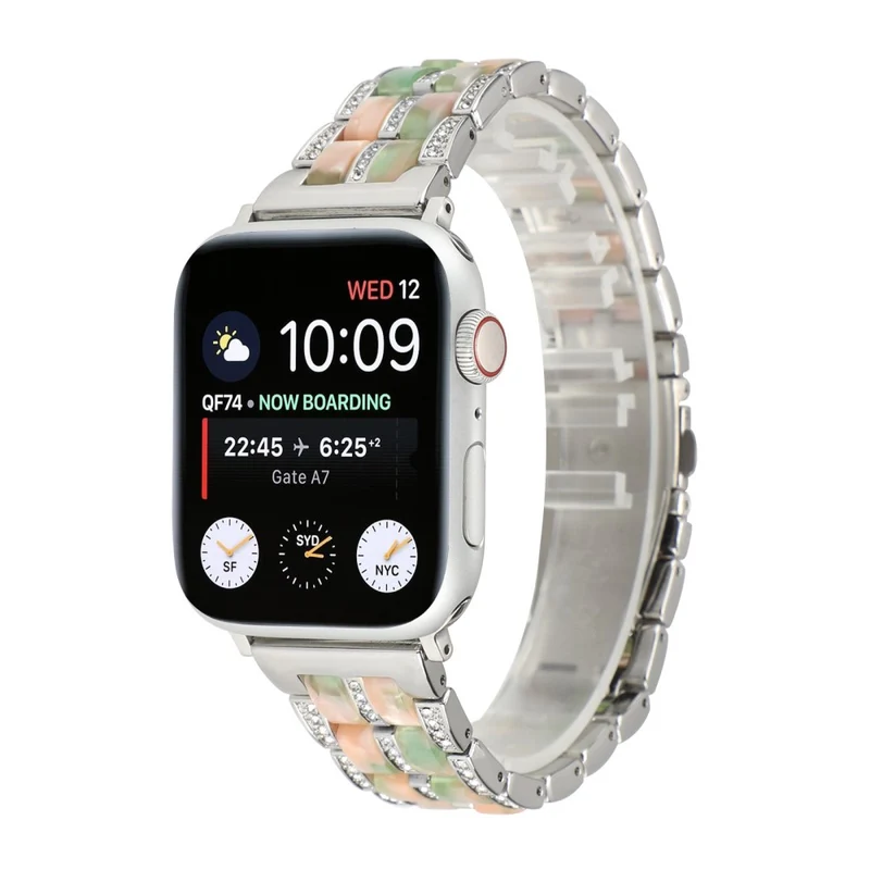 Mega chillig Universell Apple Metall und Strass armband
