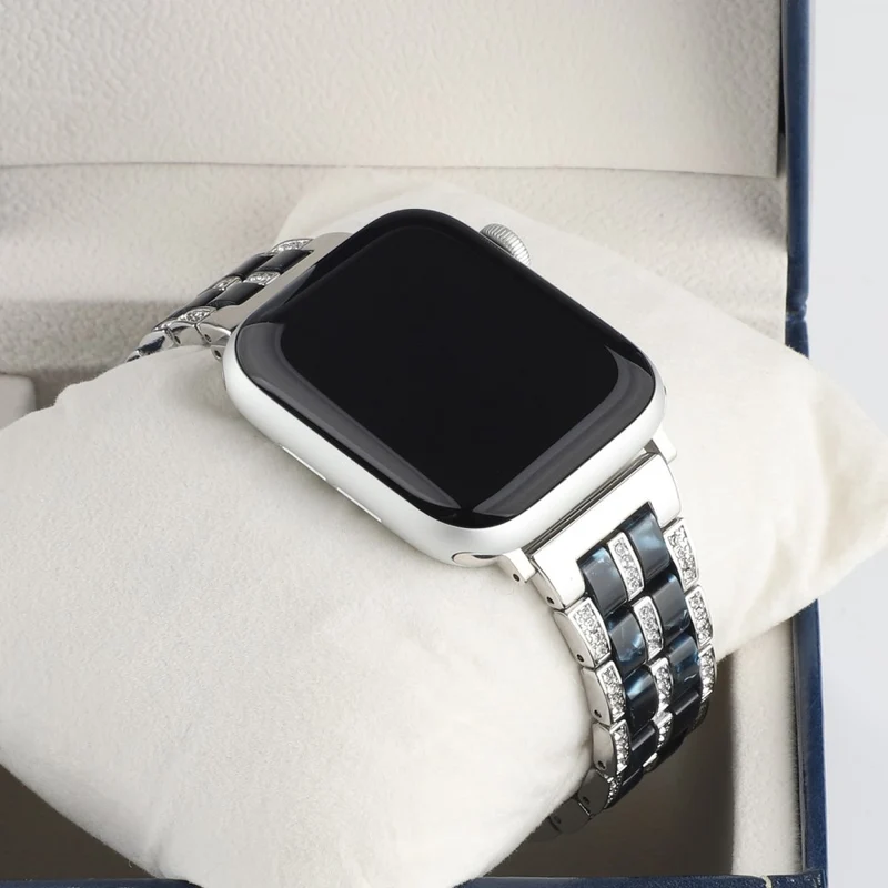 Mega chillig Universell Apple Metall und Strass armband
