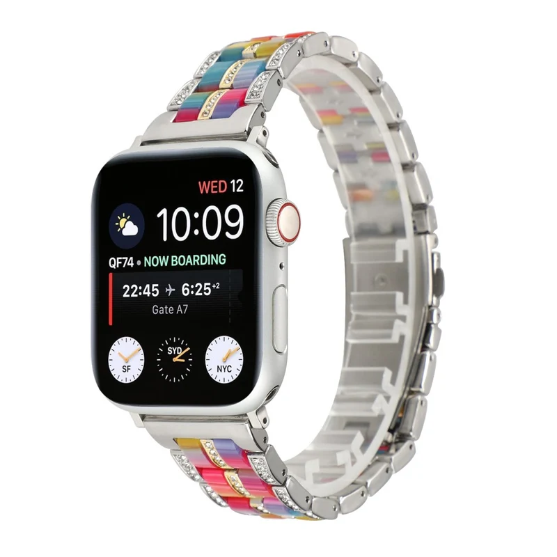 Mega chillig Universell Apple Metall und Strass armband