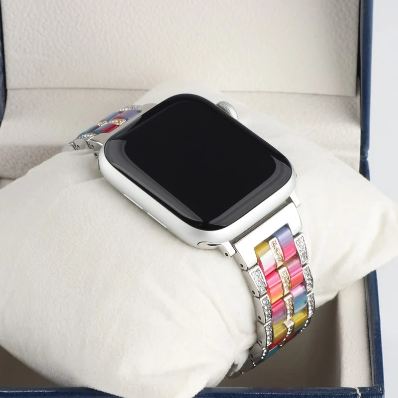 Mega chillig Universell Apple Metall und Strass armband