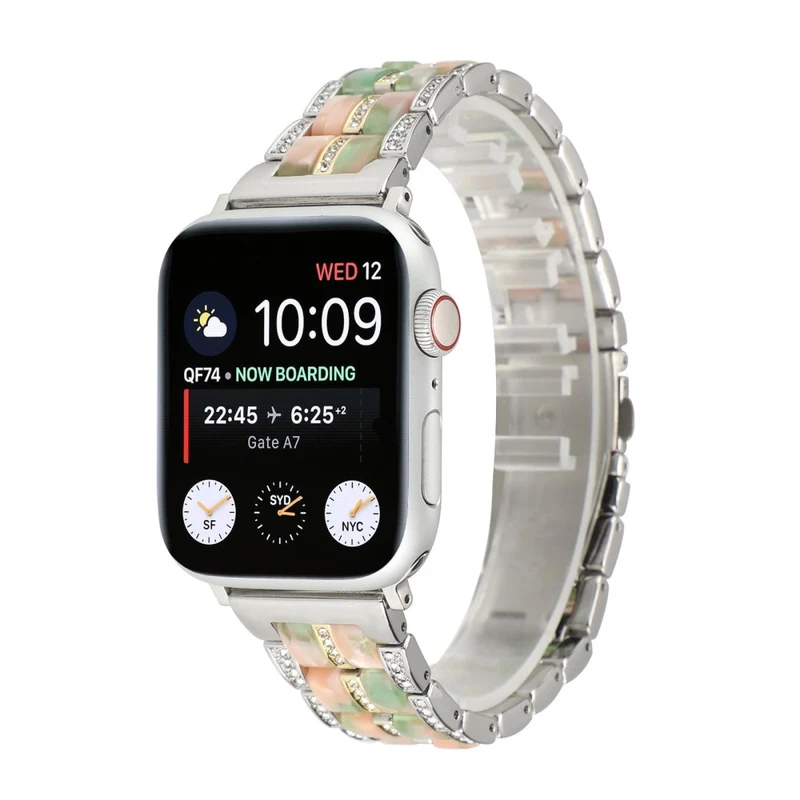 Mega chillig Universell Apple Metall und Strass armband