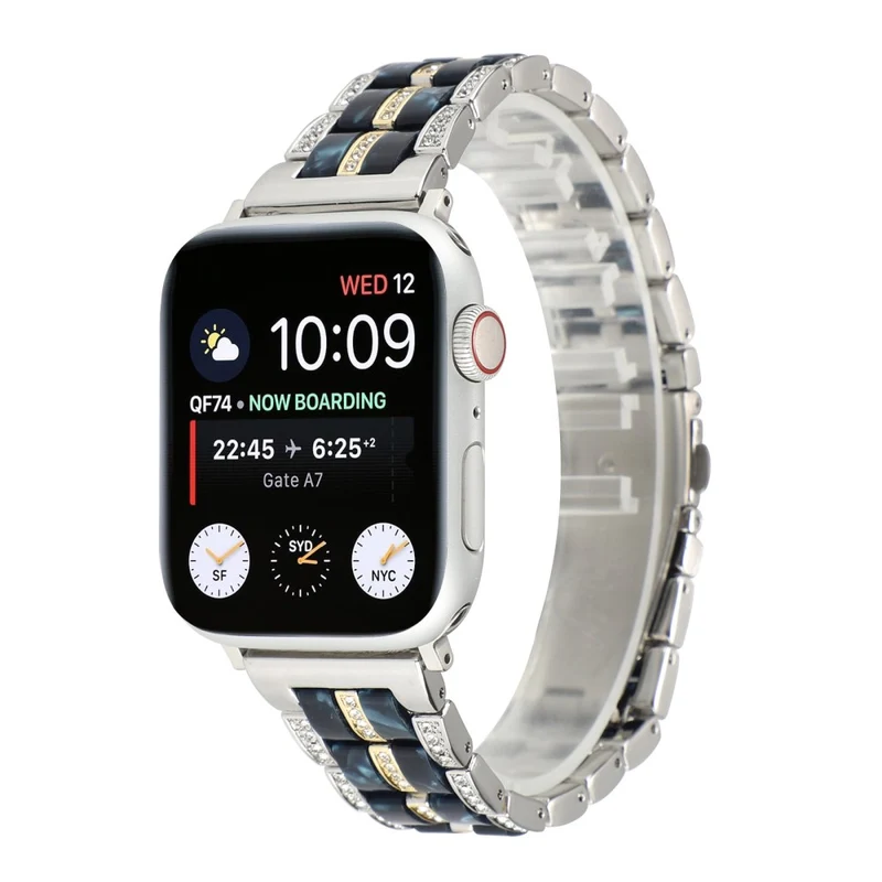 Mega chillig Universell Apple Metall und Strass armband