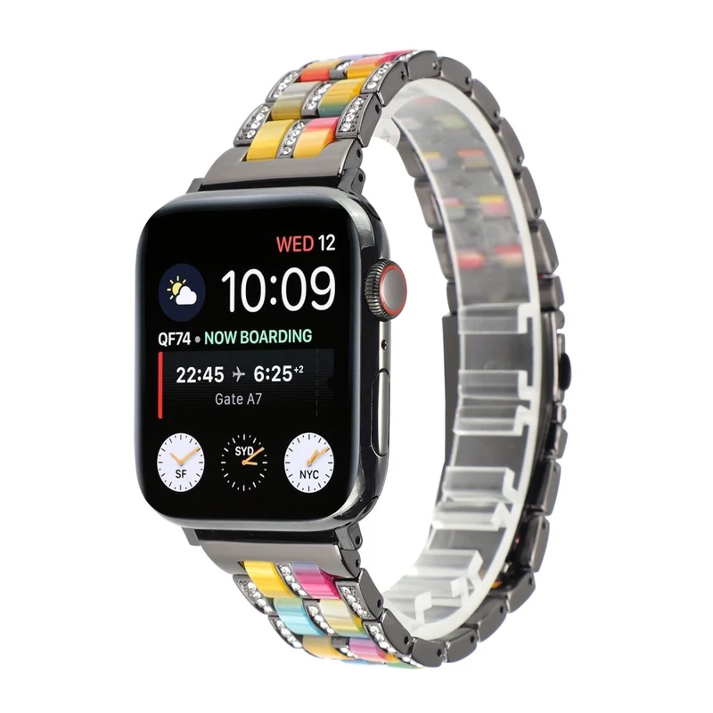 Mega chillig Universell Apple Metall und Strass armband