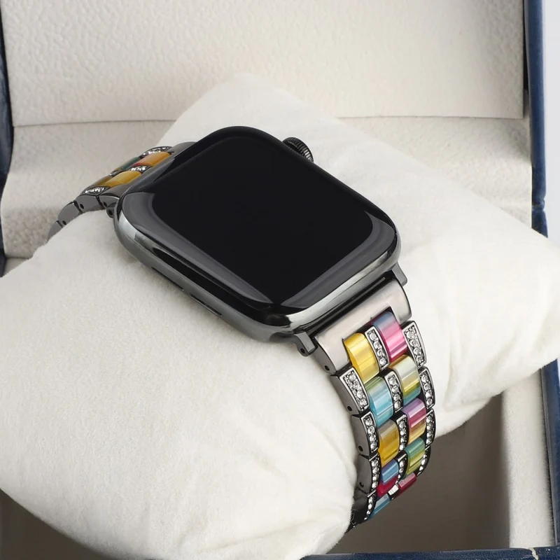 Mega chillig Universell Apple Metall und Strass armband