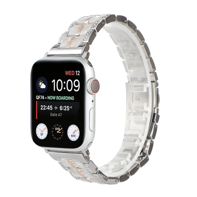 Mega chillig Universell Apple Metall und Strass armband