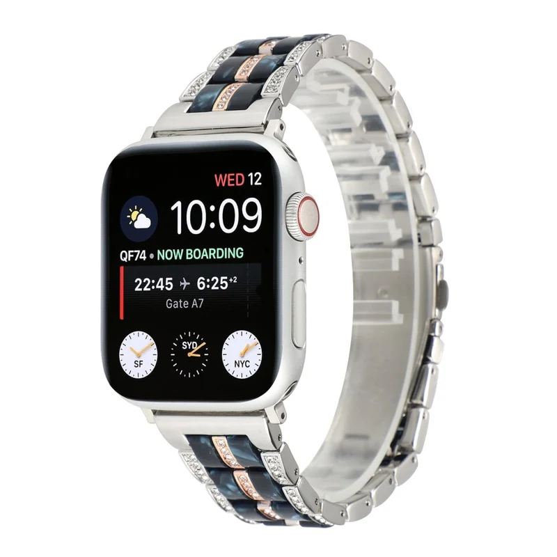 Mega chillig Universell Apple Metall und Strass armband
