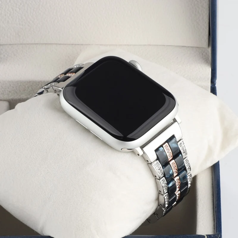 Mega chillig Universell Apple Metall und Strass armband