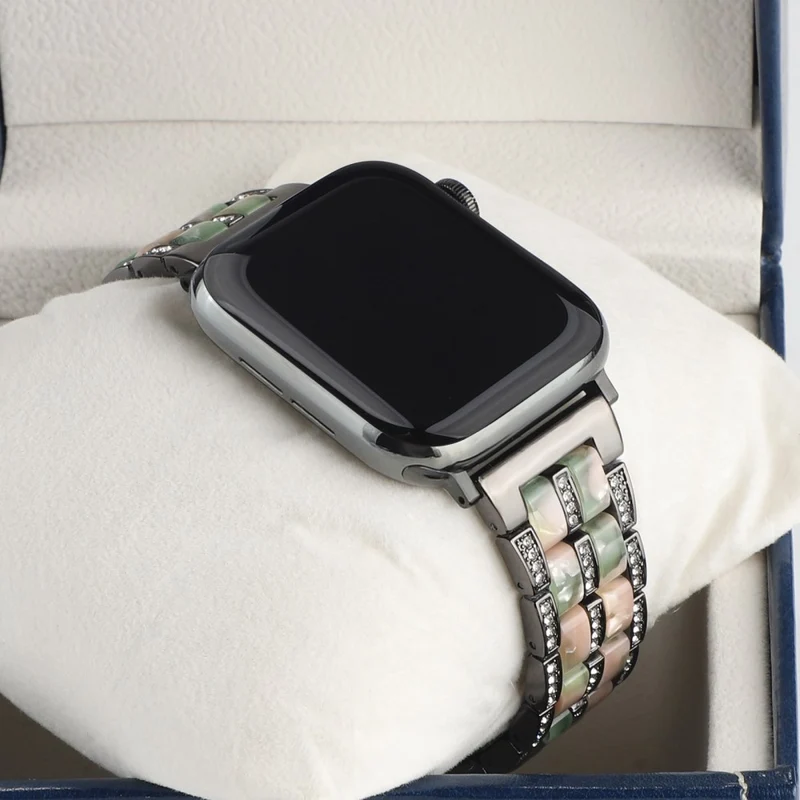 Mega chillig Universell Apple Metall und Strass armband