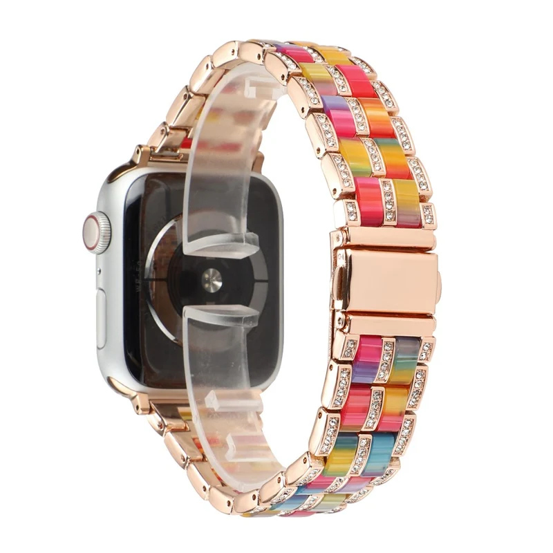 Mega chillig Universell Apple Metall und Strass armband