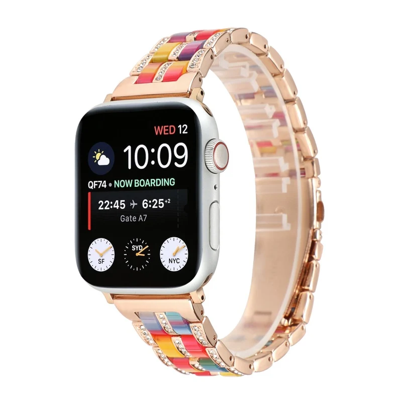 Mega chillig Universell Apple Metall und Strass armband