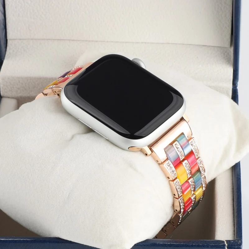 Mega chillig Universell Apple Metall und Strass armband