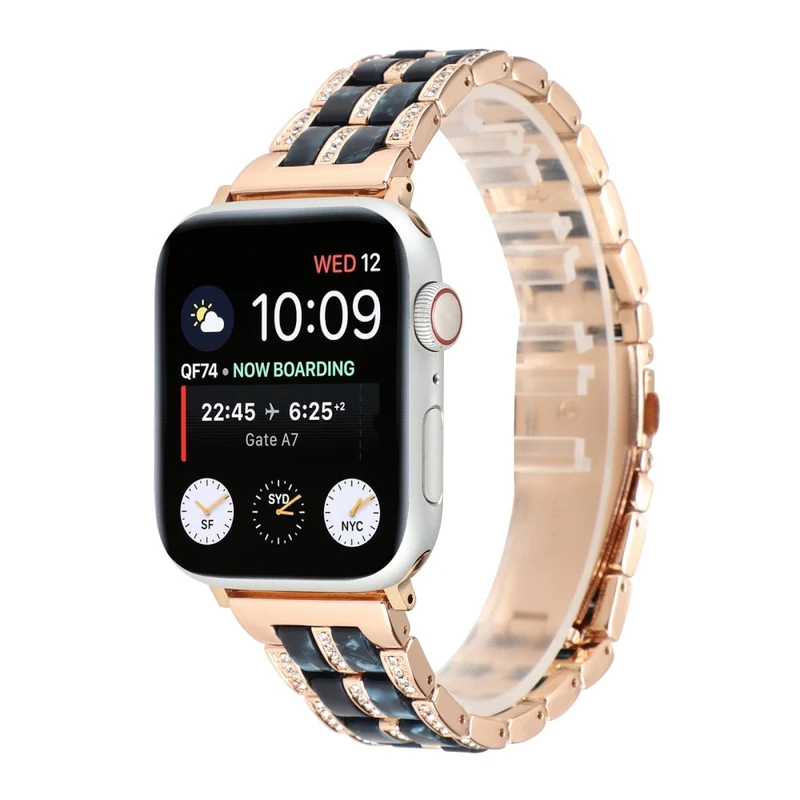Mega chillig Universell Apple Metall und Strass armband