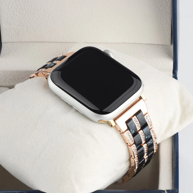 Mega chillig Universell Apple Metall und Strass armband