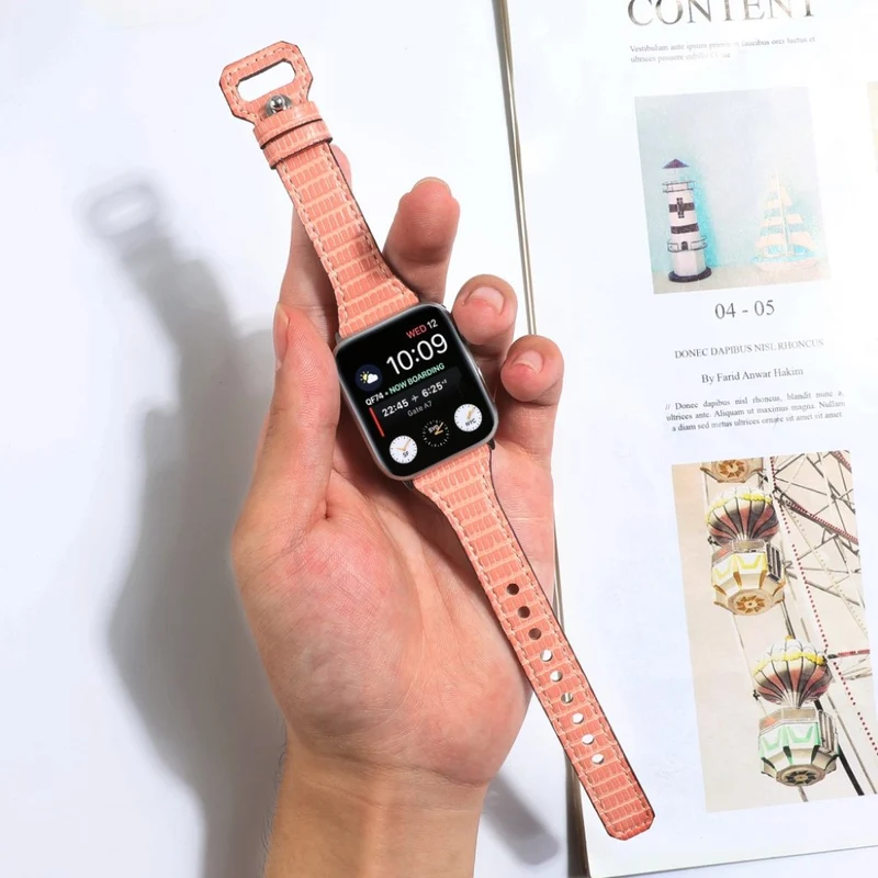 Wirklich schick Universell Apple Echtes Leder armband