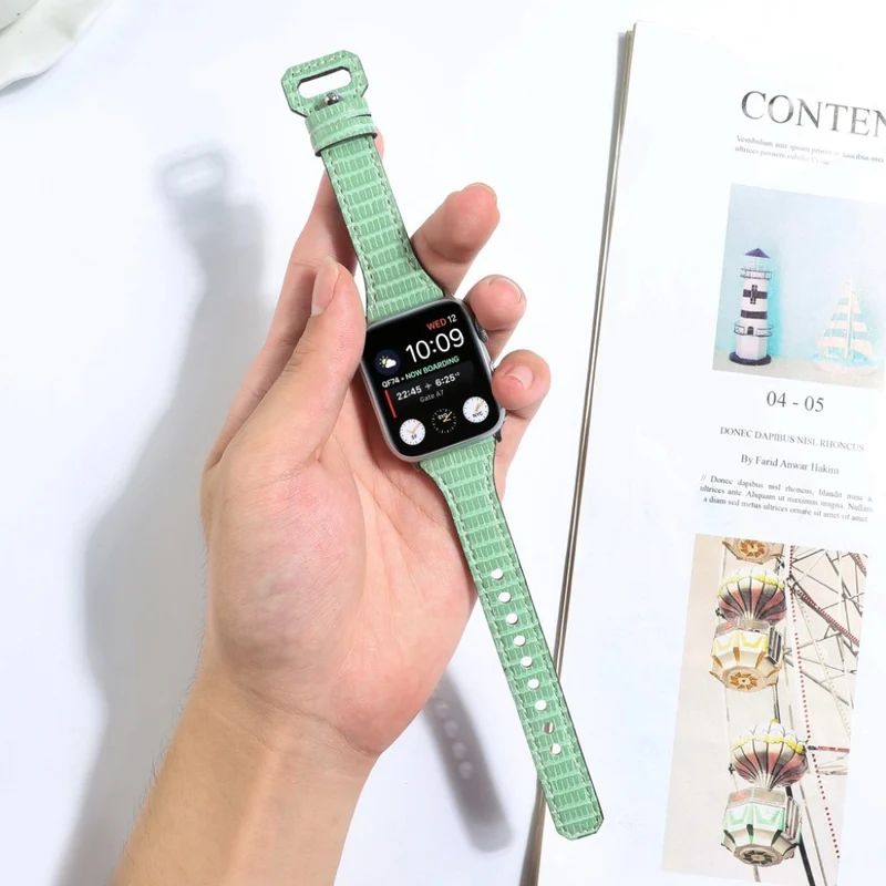 Wirklich schick Universell Apple Echtes Leder armband
