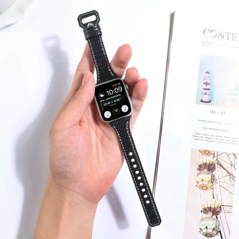 Wirklich schick Universell Apple Echtes Leder armband