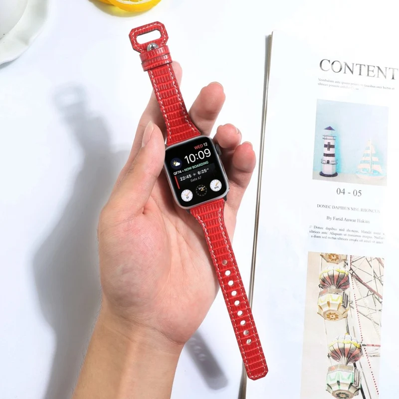 Wirklich schick Universell Apple Echtes Leder armband