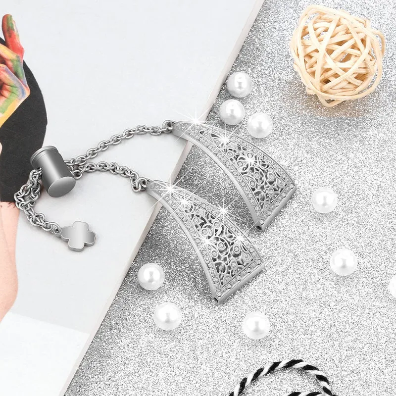 Stark Universell Metall und Strass armband