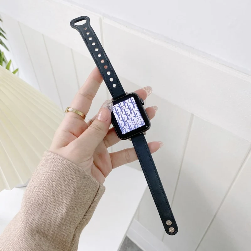 Absolut ordentlich Universell Apple Kunstleder armband