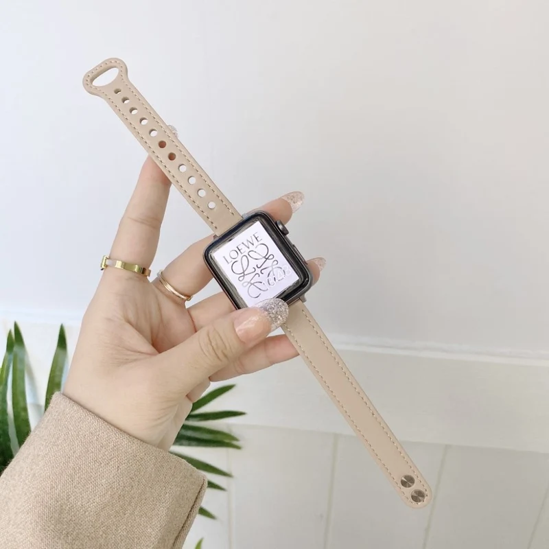 Absolut ordentlich Universell Apple Kunstleder armband