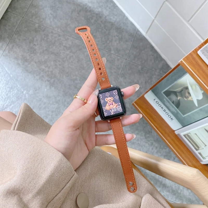 Absolut ordentlich Universell Apple Kunstleder armband