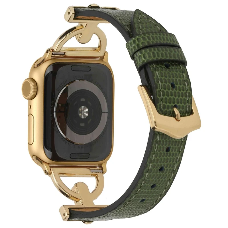 Apple Watch Series 7 41mm Metall und Kunstleder armband