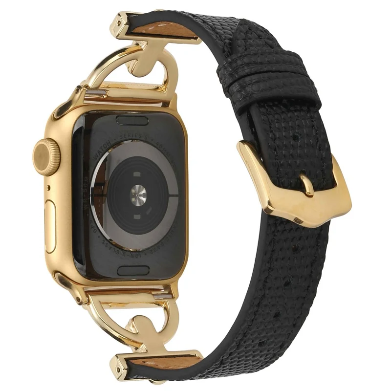 Apple Watch Series 7 41mm Metall und Kunstleder armband