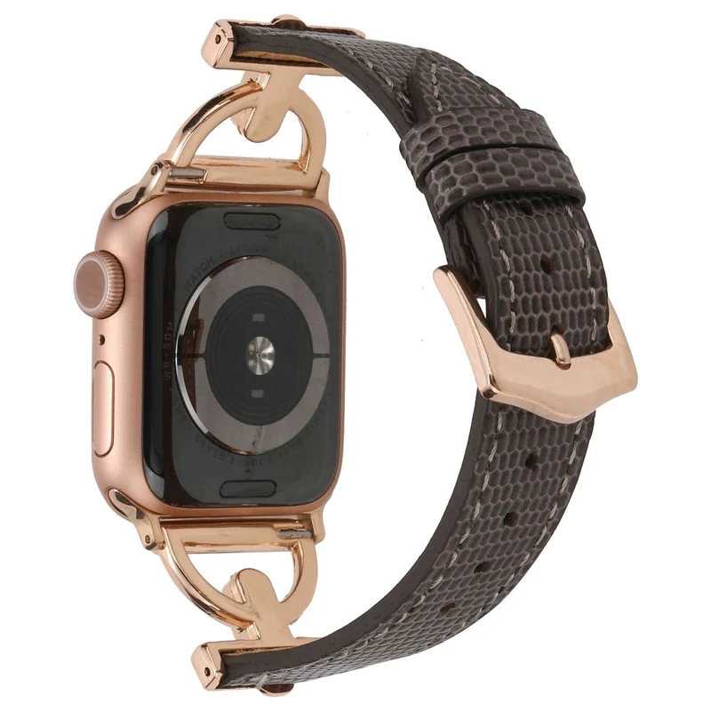 Apple Watch Series 7 41mm Metall und Kunstleder armband