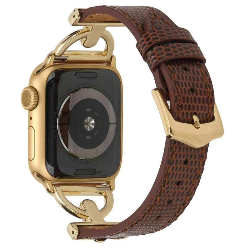 Apple Watch Series 7 41mm Metall und Kunstleder armband