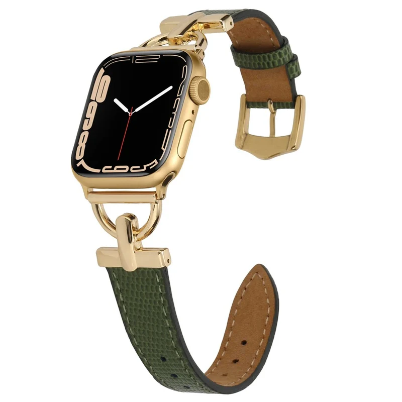 Apple Watch Series 7 41mm Metall und Kunstleder armband