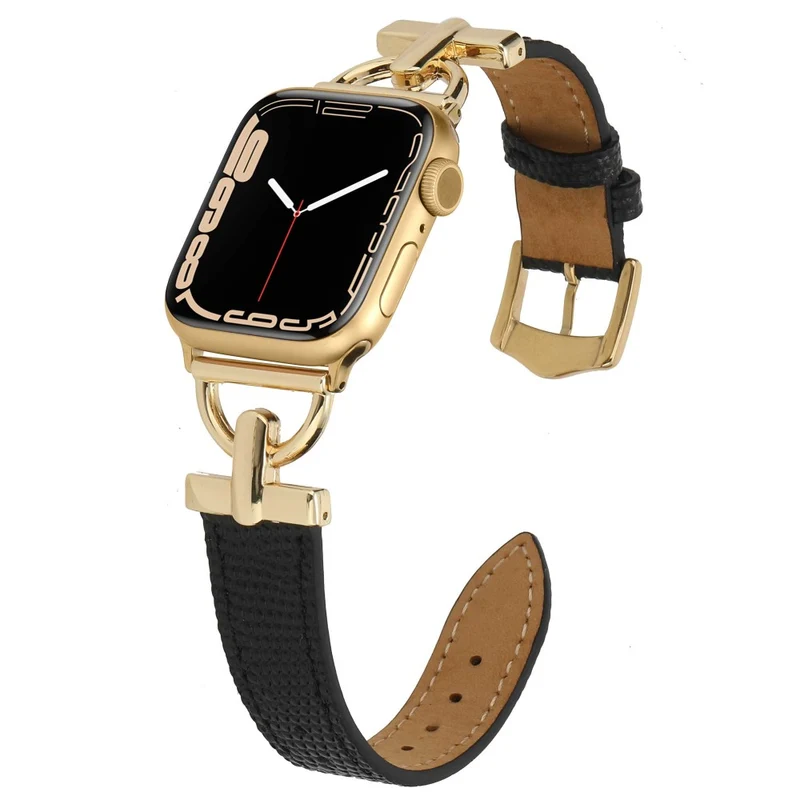 Apple Watch Series 7 41mm Metall und Kunstleder armband