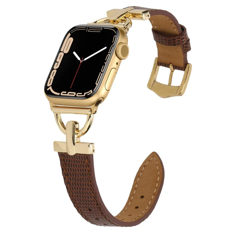 Apple Watch Series 7 41mm Metall und Kunstleder armband