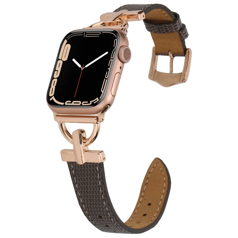 Apple Watch Series 7 41mm Metall und Kunstleder armband