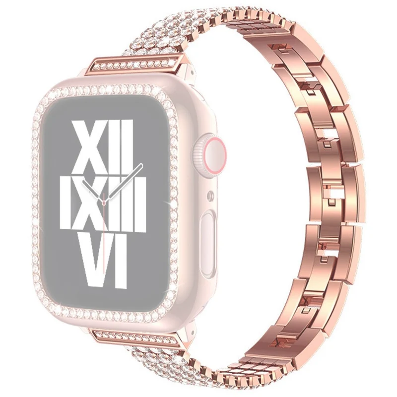 Reizend Apple Watch Series 7 41mm Metall und Strass armband