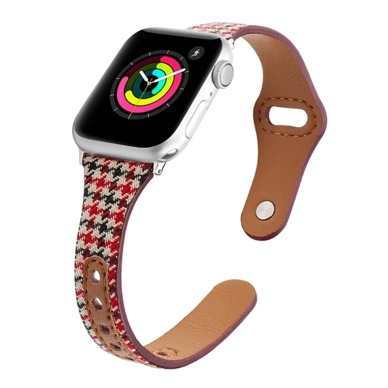 Cool Universell Apple Kunstleder und Textil / Nylon armband