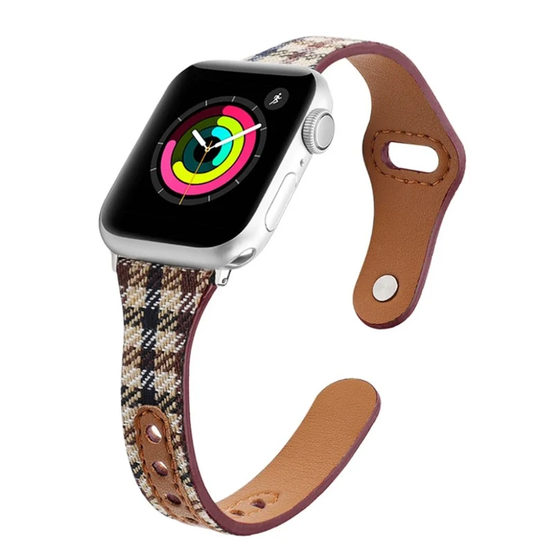 Cool Universell Apple Kunstleder und Textil / Nylon armband