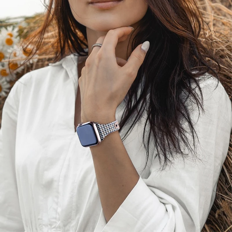 Cool Universell Apple Kunstleder und Textil / Nylon armband
