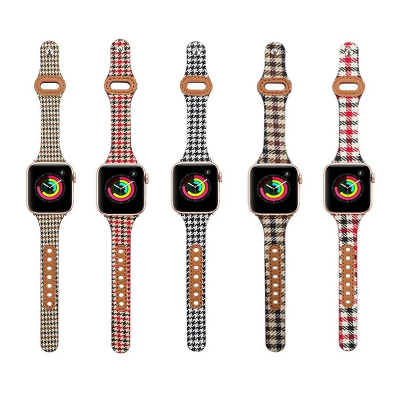 Cool Universell Apple Kunstleder und Textil / Nylon armband