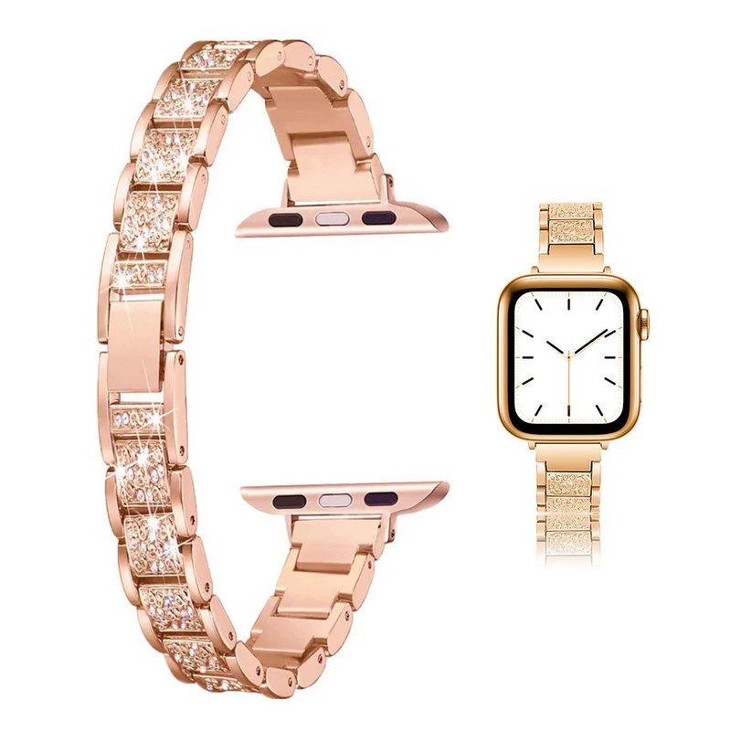 Super schön Universell Apple Metall und Strass armband