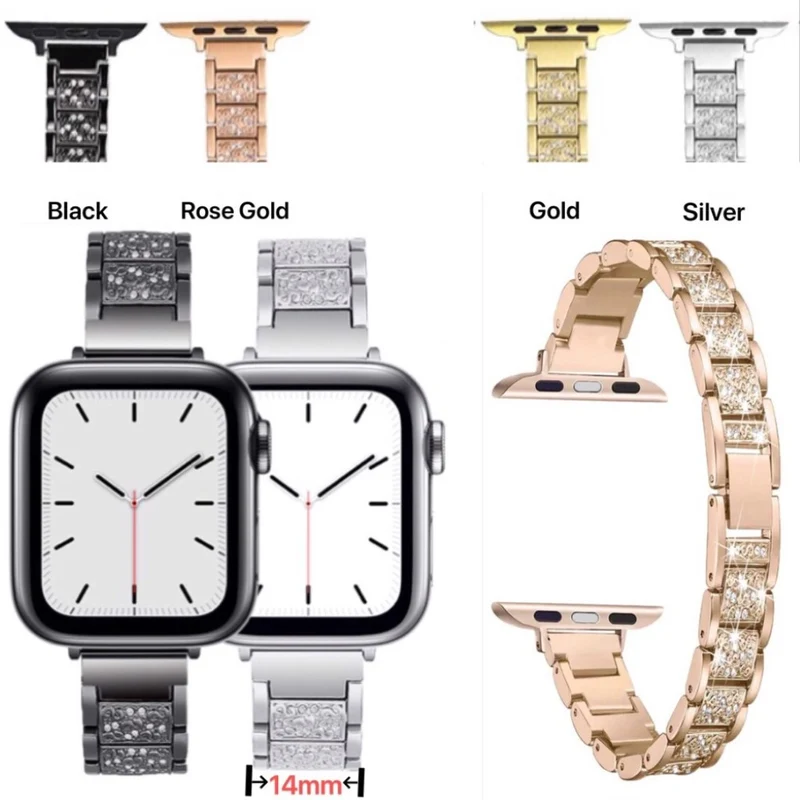 Super schön Universell Apple Metall und Strass armband