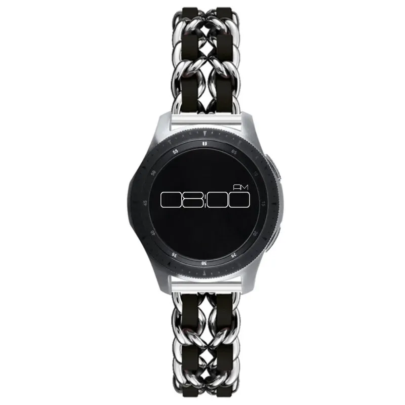 Absolut robust Universell Metall und Kunstleder armband