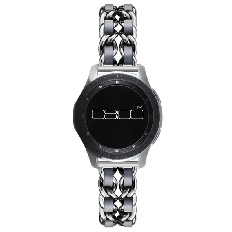 Absolut robust Universell Metall und Kunstleder armband