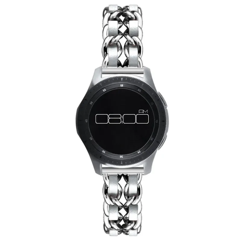 Absolut robust Universell Metall und Kunstleder armband